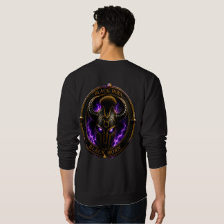 Sudadera Black Horn – Sweat-shirt noir avec logo corne de b