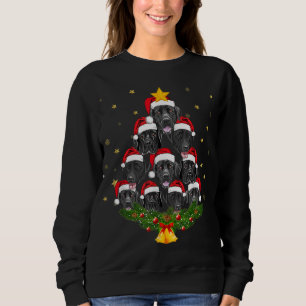 Sudadera Black Lab Christmas Tree Dog Lover Xmas Gracioso