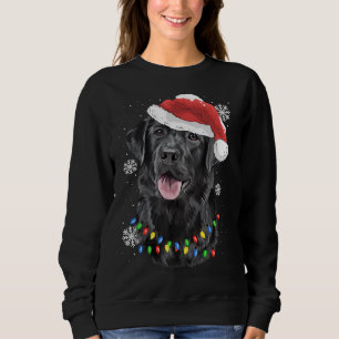 Sudadera Black Lab Labrador Árbol de Navidad Luz Pajama Per