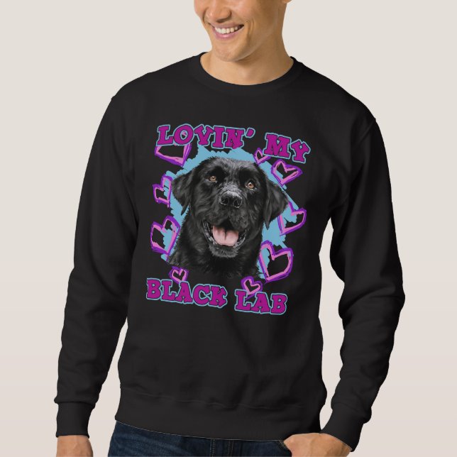 Sudadera Black Lab Lovin (Anverso)