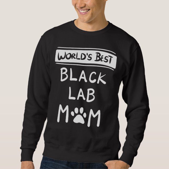Sudadera Black Lab Mom Mamá Labrador Recupera Idea Dog Sc (Anverso)