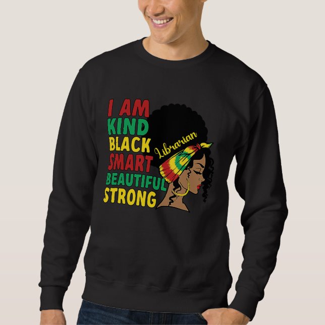 Sudadera Black Librarian African American Library Worker (Anverso)