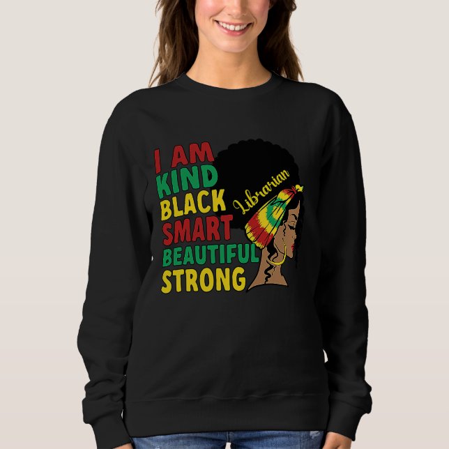 Sudadera Black Librarian African American Library Worker (Anverso)