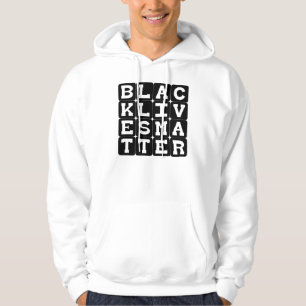 Sudadera Black Lives Matter BLM en patrón cuadrado