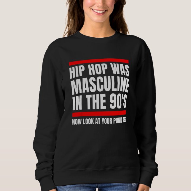 Sudadera Black Masculinity for the Retro 90s Hip Hop Genera (Anverso)