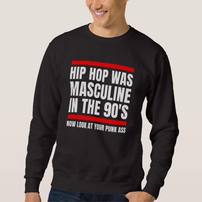 Sudadera Black Masculinity for the Retro 90s Hip Hop Genera (Anverso)