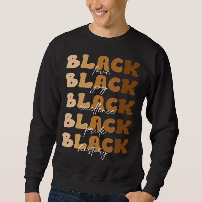 Sudadera Black Melanin  Melanin Afro Womens Black History M (Anverso)
