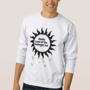 Sudadera Black Midnight Sun of Alaska Design