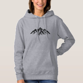 Sudadera Black Mountain Peak Explore More Minimalist Hiking