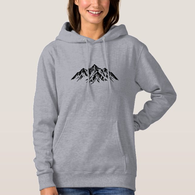 Sudadera Black Mountain Peak Explore More Minimalist Hiking (Anverso)