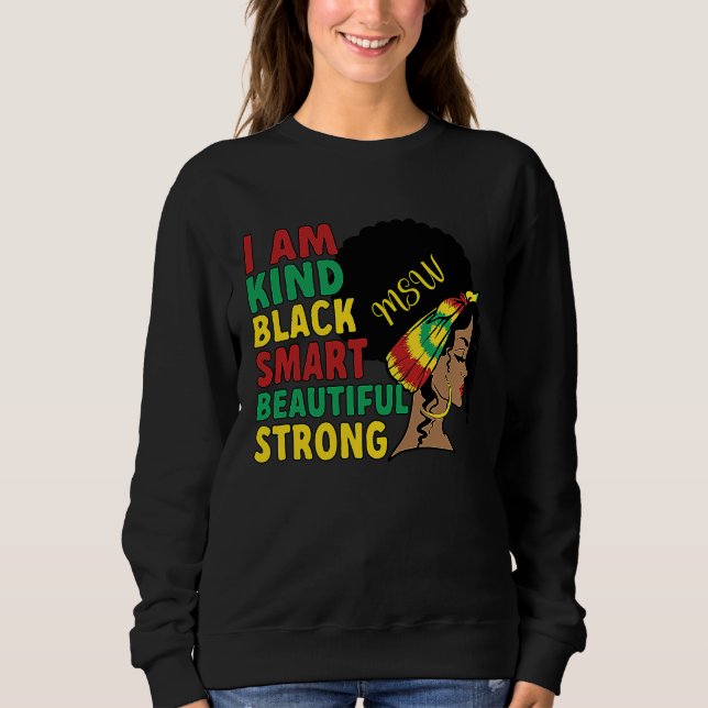 Sudadera Black MSW African American Master Of Social Work M (Anverso)