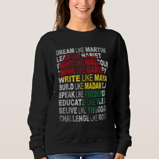 Sudadera Black Power Shirt History Month African American P (Anverso)