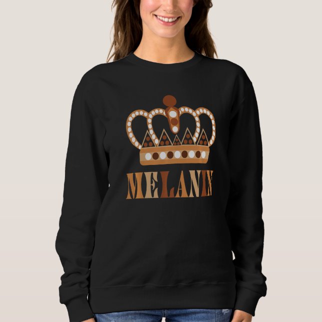 Sudadera Black Pride Melanin  For Women Men BLM Afro Queens (Anverso)