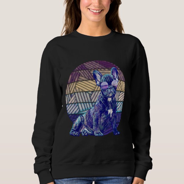 Sudadera Black Pug con gafas de sol Guay Classic T-Shirt 88 (Anverso)