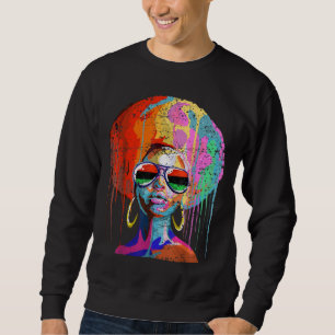 Sudadera Black Queen Afro Melanin Art