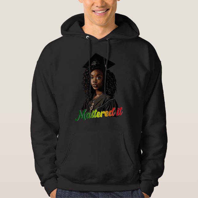 Sudadera Black Queen Masters Graduation Girl Mastered It  1 (Anverso)