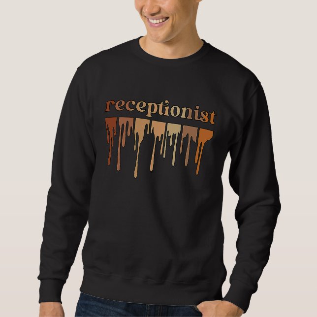 Sudadera Black Receptionist African American Reception  1 (Anverso)