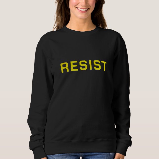 Sudadera Black Resist Protest (Anverso)