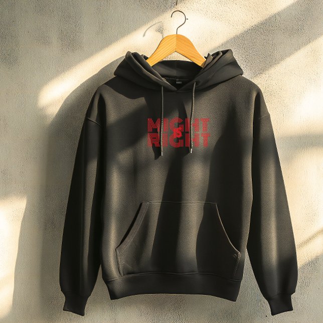 Sudadera Black right typography inspirational quote  (Subido por el creador)