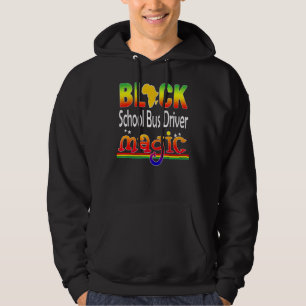 Sudadera Black School Bus Driver Magic Teacher Black Histo