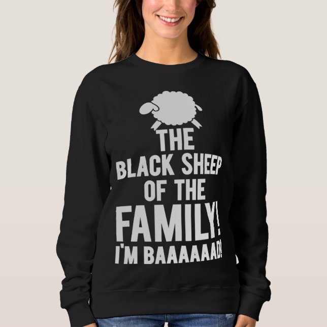 Sudadera Black Sheep Family I m Baaaaad Toy (Anverso)