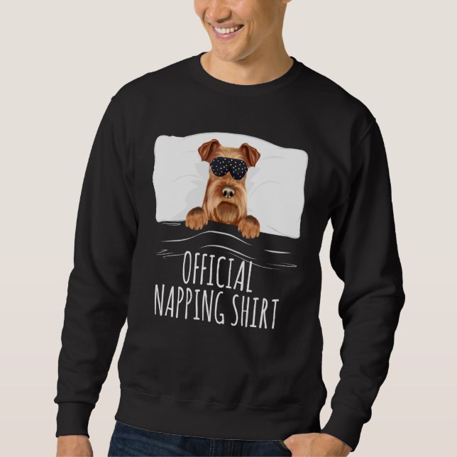Sudadera Black Sleep Mask Irish Terrier Official Napping (Anverso)