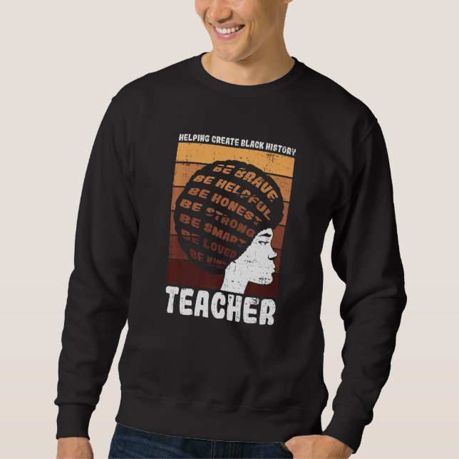 Sudadera Black Teacher Educator African American Black Hist (Anverso)