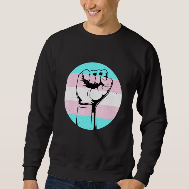 Sudadera Black Transgender Pro Black Lgbt Afro American Pri (Anverso)