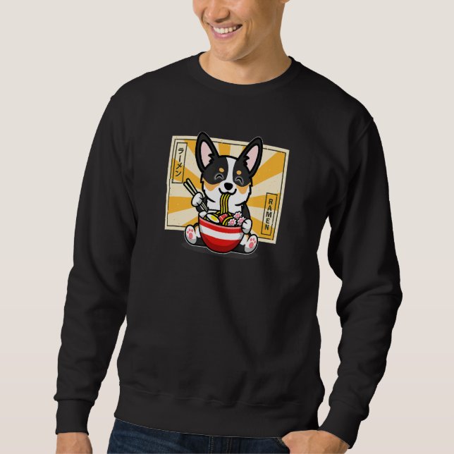 Sudadera Black Tricolor Corgi (Anverso)