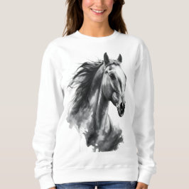 Sudadera – Black & White Minimal Animal Graphic Tee