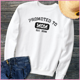 Sudadera Black & White Mom To Be 2026 New Mama