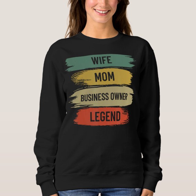 Sudadera Black Wife Mom Business Owner CEO Entrepreneur Wom (Anverso)