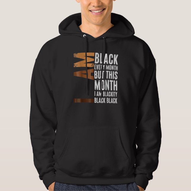 Sudadera Blackity Black Every Month Black History BHM Afric (Anverso)