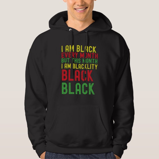 Sudadera Blackity Black Every Month Black History Month Afr (Anverso)