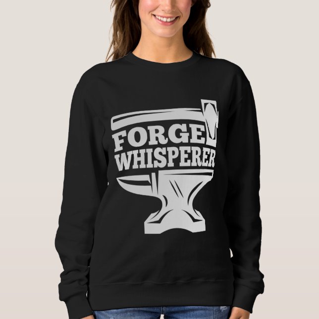 Sudadera Blacksmithing Anvil Forge Whisperer Blacksmith (Anverso)
