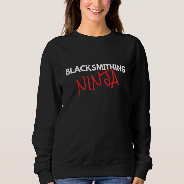 Sudadera Blacksmithing Ninja Fun Blacksmith (Anverso)