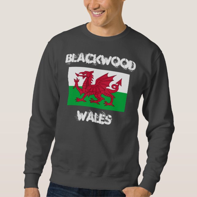 Sudadera Blackwood, Gales con bandera galesa (Anverso)