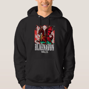 Sudadera Blaenavon Gales Bandera Galesa Y Ddraig Goch Dragó