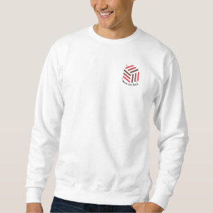 Sudadera blanca clásica Hexagón inspirado en la