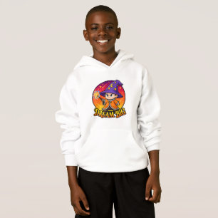 Sudadera Blanca con Capucha para Niños Mago Soñado