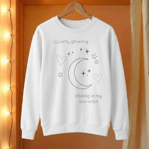 Sudadera Blanca con Diseño Celestial Personalizado