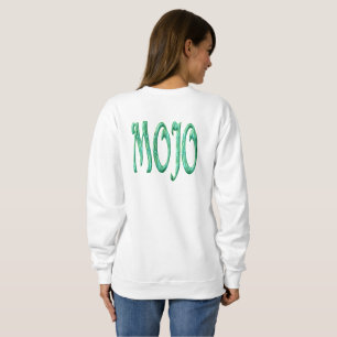 Sudadera blanca de mujer Mojo atrás