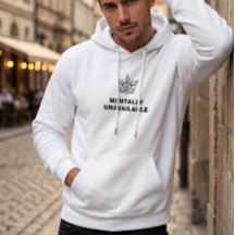 Sudadera Blanca Emocionalmente No Disponible