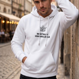 Sudadera Blanca Emocionalmente No Disponible