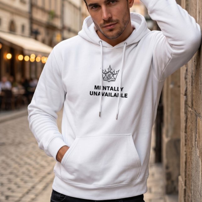 Sudadera Blanca Emocionalmente No Disponible (Subido por el creador)