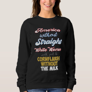 Sudadera Blanca Heterosexual Republicana Femenina Rep