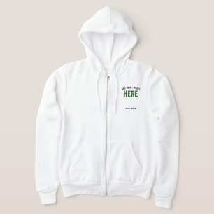 SUDADERA BLANCA MODERNA CON ESTILO PERSONALIZABLE VERIFICAD
