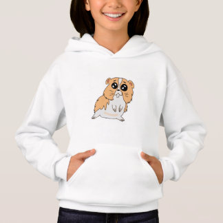 Sudadera blanca niña diseño hamster