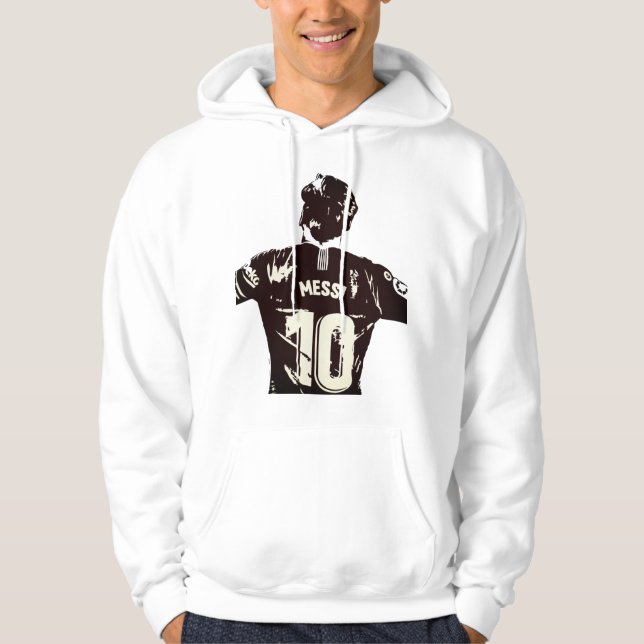 Sudadera Blanca para Hombre Messi (Anverso)