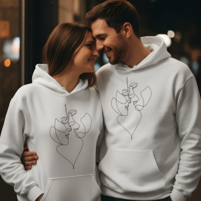 Sudadera Blanca Romántica para Parejas (Subido por el creador)
